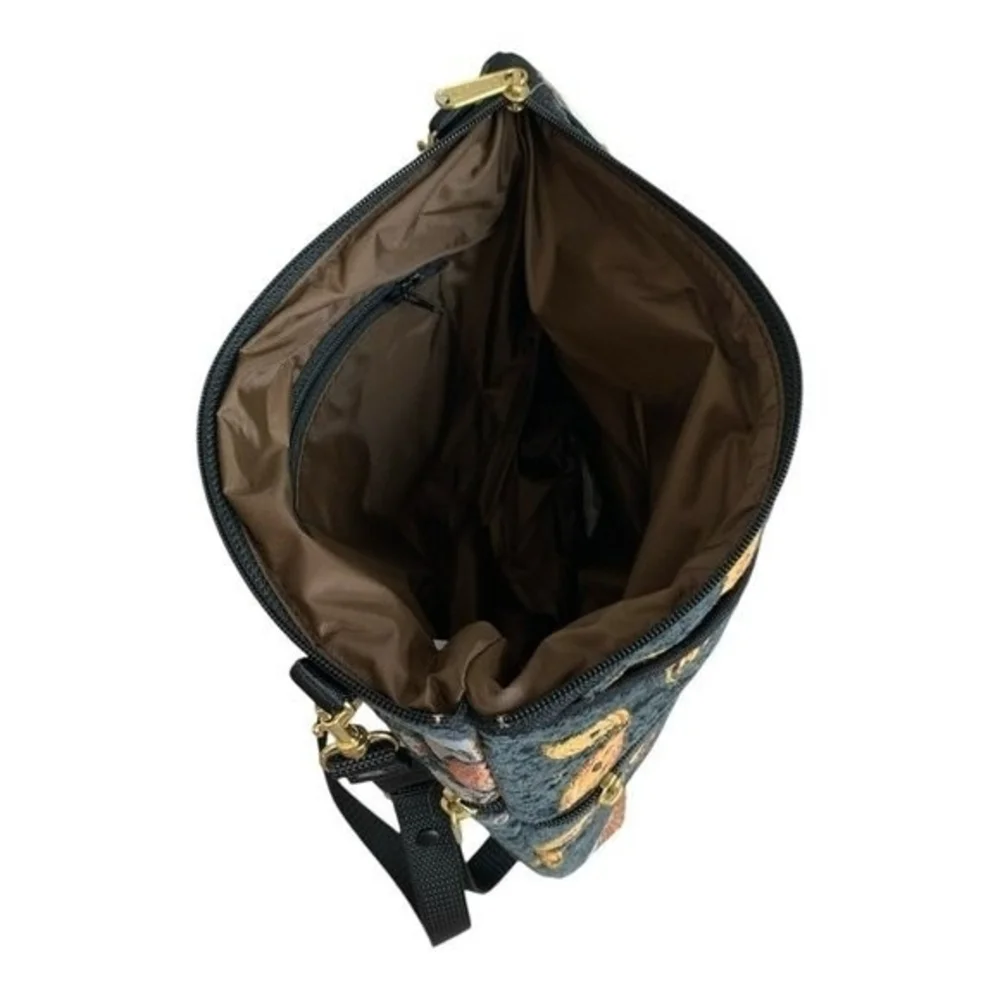 NWT Danny K Maggie Floral Tapestry Crossbody Hobo Shoulder Travel Bag NWT